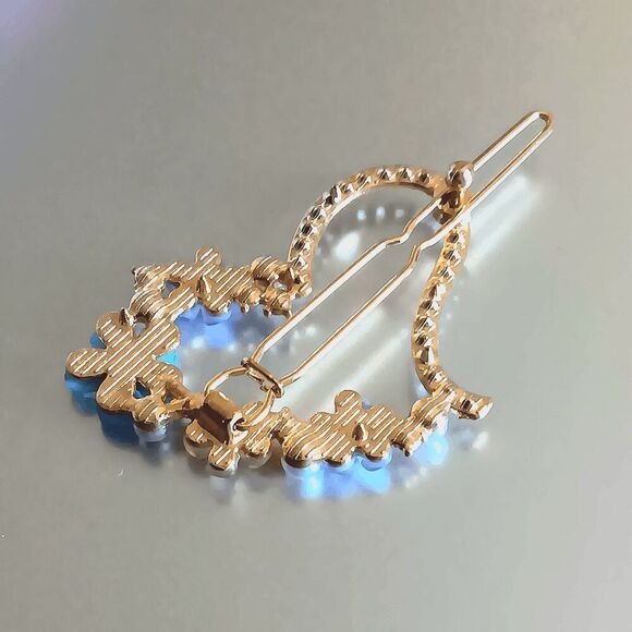 2/$21 Two Piece Heart Moon Hair Accessory Set - Picture 5 of 10